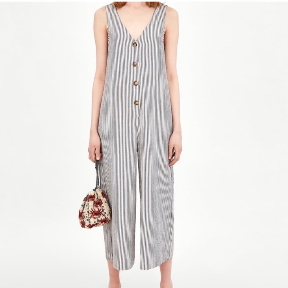 ZARA cropped jumpsuit